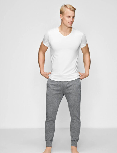 JBS of Denmark Jbs Of Dk V-Neck - White - L JBS of Denmark Jbs Of Dk V-Neck - White - L