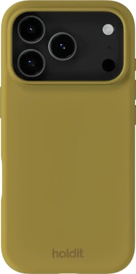 Holdit Silicone Case  iPhone 17 Pro Khaki green
