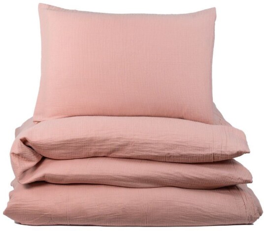 NG Baby Påslakan Säng Muslin Rose