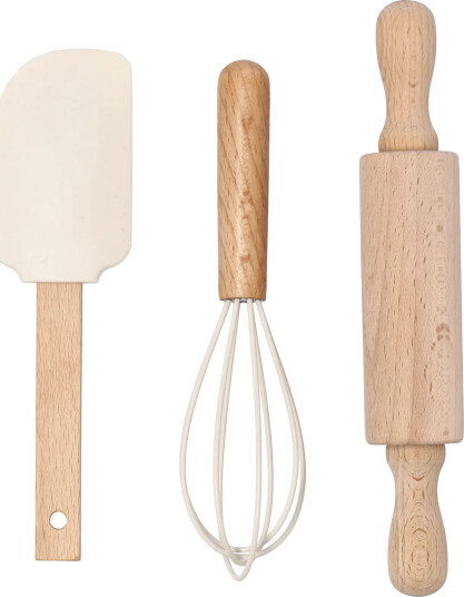 Nordwik Nordwik bakeutstyr i silikon for barn 3 deler Krem Nordwik Nordwik bakeutstyr i silikon for barn 3 deler Krem