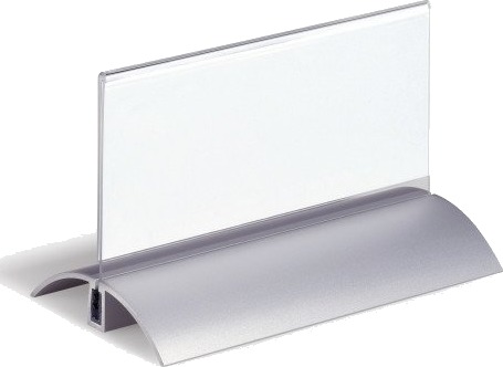 Durable 820119 Akryl Aluminium Sølv Gjennomsiktig Monokromatisk Rektangel Polen 395,8 G