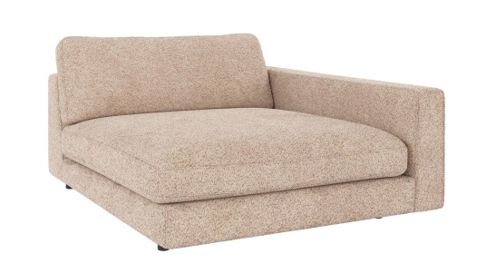 Rowico Home Duncan 1,5 seters sjeselong H Lys beige Anna 2 129 x 150 x 78 cm Beige