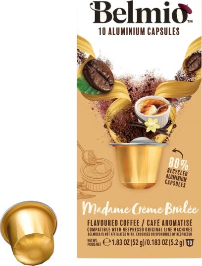 Belmio Madame Crème Brûlée kaffekapsler til Nespresso 10 pk