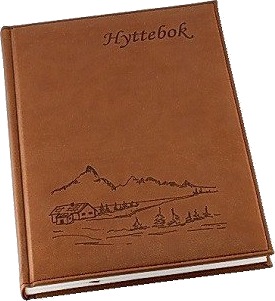 Hyttebok GRIEG 192 sider, ulinjert, brun