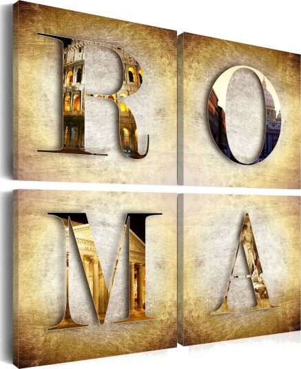 Bilde Ferie Roma 80x80 Artgeist sp. z o. o.
