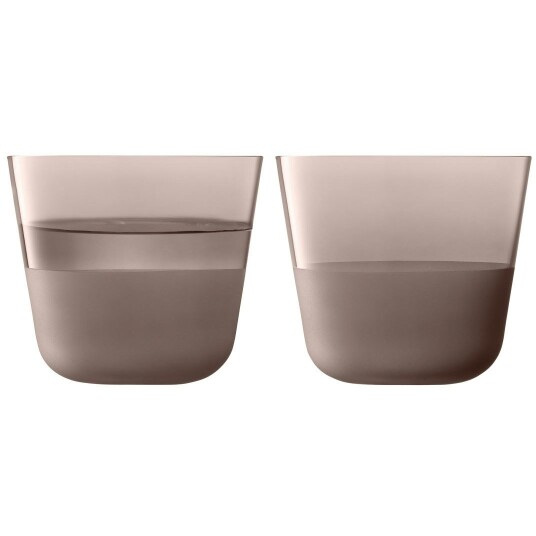 Lsa International Arc Contrast Tumblerglass 26 cl 2 pk Earth Lsa International Arc Contrast Tumblerglass 26 cl 2 pk Earth