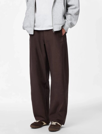 Pieces Pcrikke Hw Barrel Pants Jrs Brown XS Pieces Pcrikke Hw Barrel Pants Jrs Brown XS