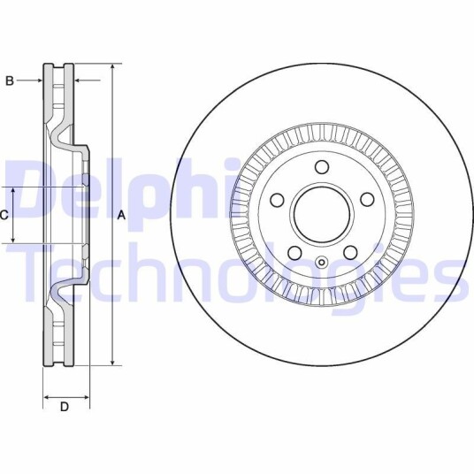 Bremseskive DELPHI BG9171C