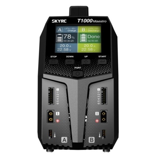 SkyRC 100182-01 T1000 Maestro 1000/450W Computerlader SkyRC 100182-01 T1000 Maestro 1000/450W Computerlader