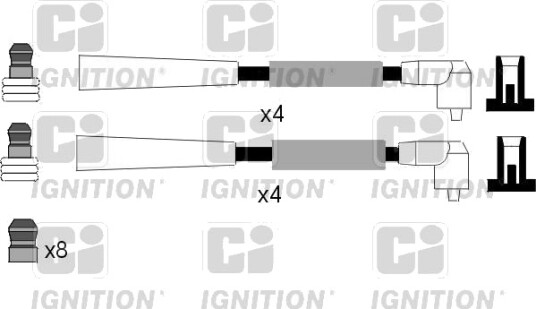 Tennplugg kabelsett QUINTON HAZELL XC432