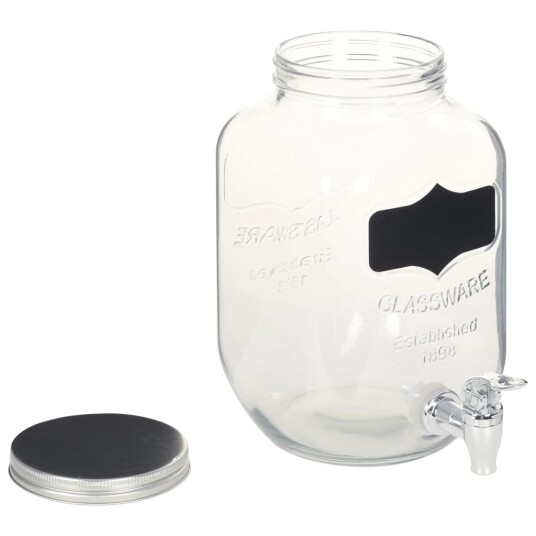 vidaXL Drikkedispensere 2 stk med stativ 2 x 4 L glass vidaXL Drikkedispensere 2 stk med stativ 2 x 4 L glass