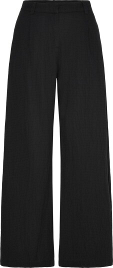 Weekday Crinkled Cotton Trousers   Black   36