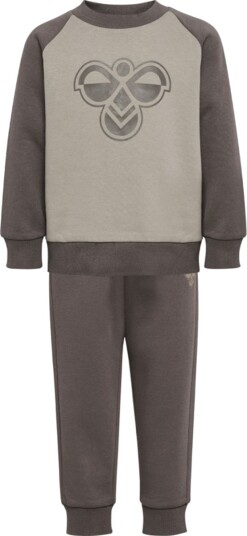 Hummel Bumble Joggedress til barn dark gull gray (80) 80