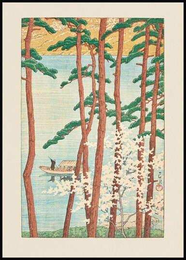 Haru No Arashiyama spring In Arashiyama 1934 Plakat Plakat / 30x40cm