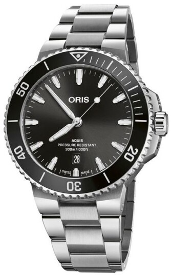 Oris Herreklokke 01 733 7789 4154 07 8 23 04PEB Aquis Sort/Stål