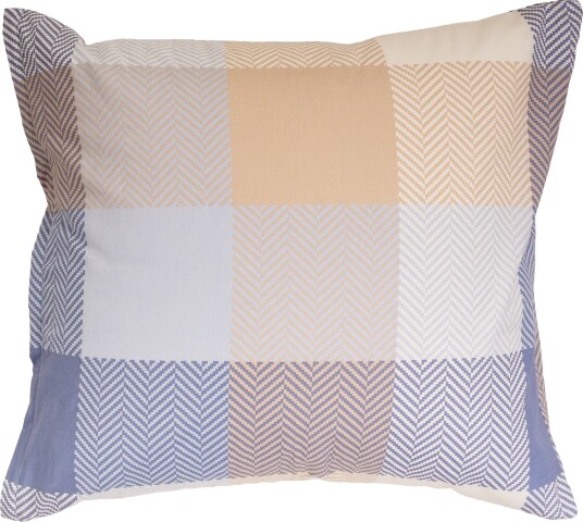 Putetrekk 60x63 cm   100% bomull   Fargede ruter