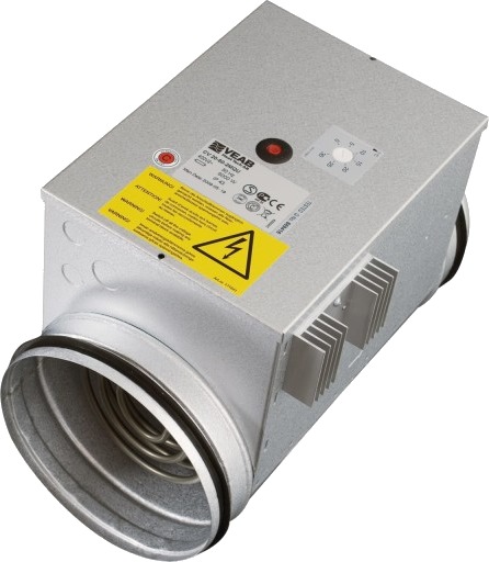 Forvarmingsflate Ø160 900 W 0-10V Forvarmingsflate Ø160 900 W 0-10V