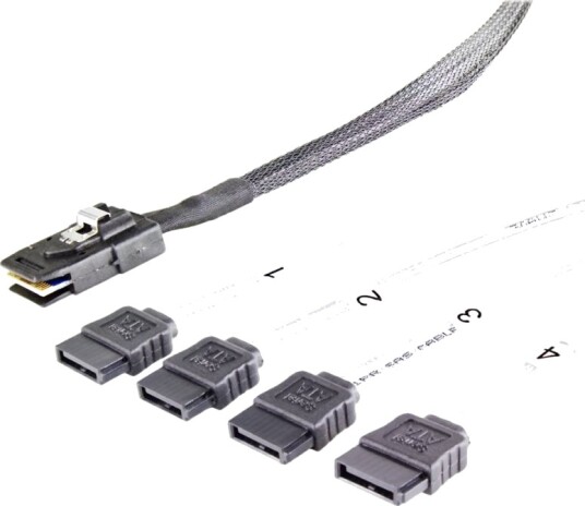 Fantec Sas Intern Kabel Mini Sas Sff 8087 Hann Rett Til Sata Hann Rett 70 Cm