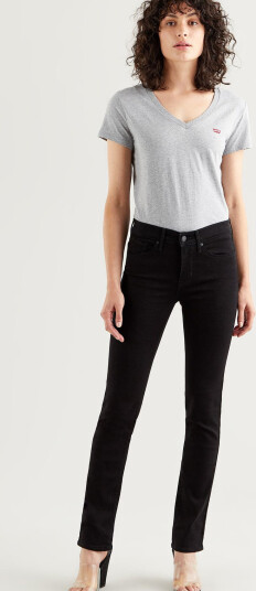 Levi"s® 312 Shaping Slim Soft Black   Black   26 x 32