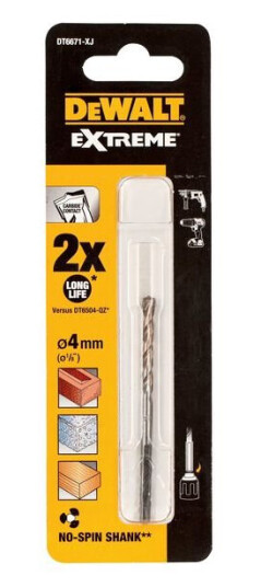 Dewalt Bor extreme mur 4x75mm dt6671