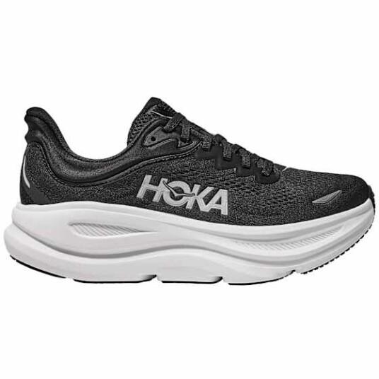 Hoka Bondi 9 Wide Dame Bwht/Black/White 40 Hoka Bondi 9 Wide Dame Bwht/Black/White 40