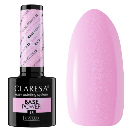 Claresa Power Base Hybrid Soak Off 13 Cool Pink & Violet Glow 5ml