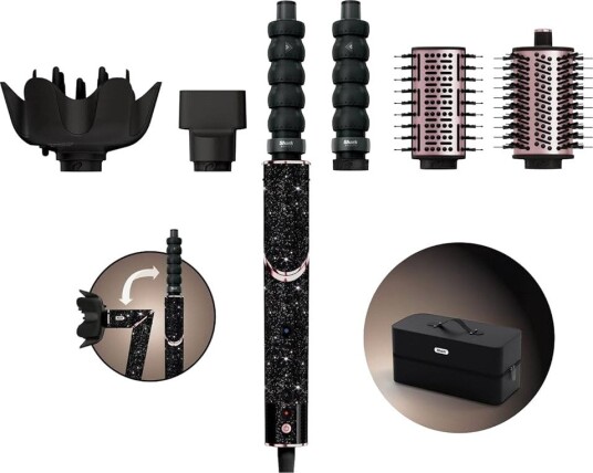 Shark FlexStyle 5-i-1 Multistyler og Hårføner - 1650W, 3 varme- og luftstrøminnstillinger - Svart