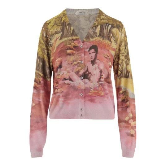 Versace Dame Strikkevarer Flerfarget S,