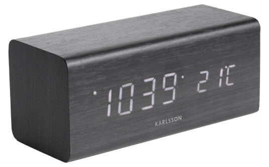 Karlsson Alarm Clock Block Vekkeklokke KA5652BK - Unisex - 16 cm - Kvarts urverk Karlsson Alarm Clock Block Vekkeklokke KA5652BK - Unisex - 16 cm - Kvarts urverk