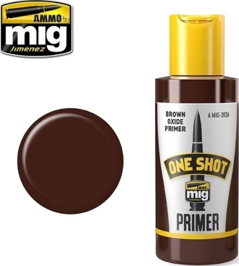Vallejo Ammo: One Shot Primer Brown Oxide Primer 60 Ml 