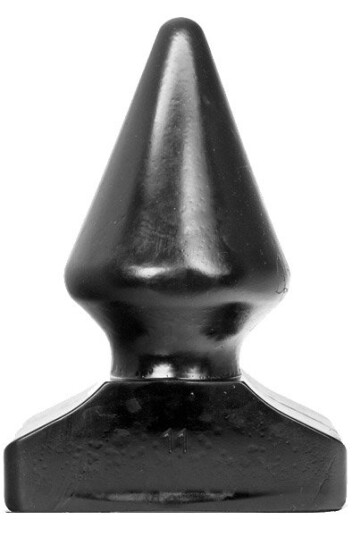 All Black Vinyl Anal Plug 21,5 cm