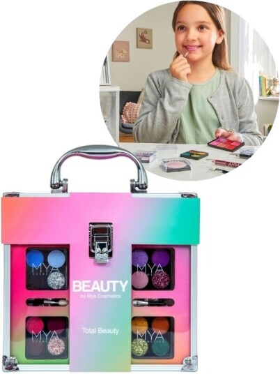 Mya Cosmetics Sminkekoffert Med Håndtak Gjennomsiktig