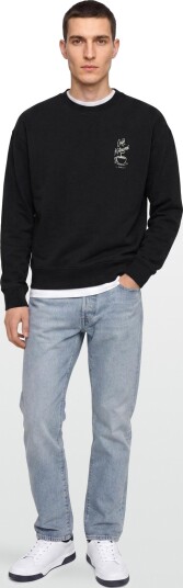 Maison Kitsune Café Kitsuné Coffee Cup Relaxed Sweatshirt Black S