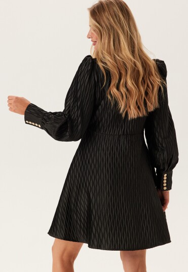 YAS Yasripple Ls Dress S. Noos Black 42 YAS Yasripple Ls Dress S. Noos Black 42