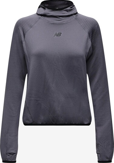 New Balance Rc Essential Heat Grid Hoodie   NEPTUNE GREY   XXL