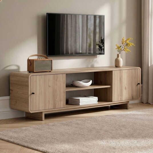 TV-benk Nordure Mirel (180 x 52 x 34 cm) Eik - Eik TV-benk Nordure Mirel (180 x 52 x 34 cm) Eik - Eik