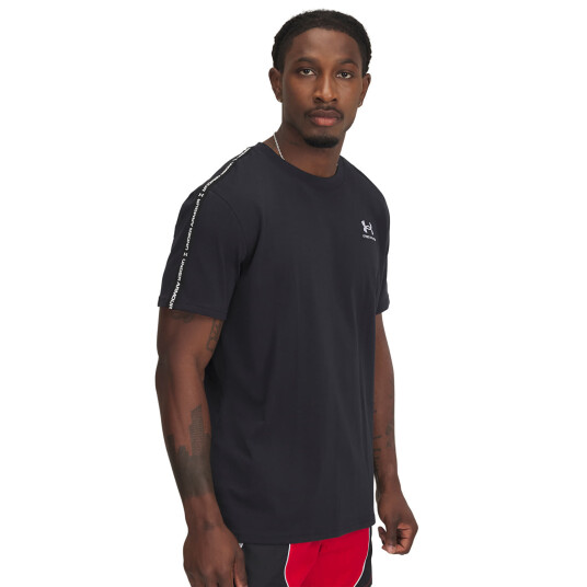 Under Armour Ua Icon Hwt Tee Taping Black L T-Shirts Under Armour Ua Icon Hwt Tee Taping Black L T-Shirts