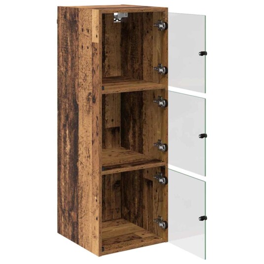 Veggskap Veggmontert Gamle tre 35 x 37 x 102 cm Konstruert tre