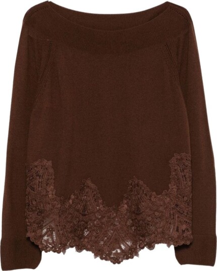 Ermanno Scervino Dame Strikkevarer Brun S,