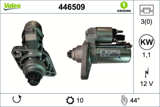VALEO 446509 Starter VALEO 446509 Starter