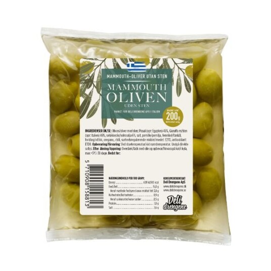 Mammouth Oliven u. Sten 200g Mammouth Oliven u. Sten 200g