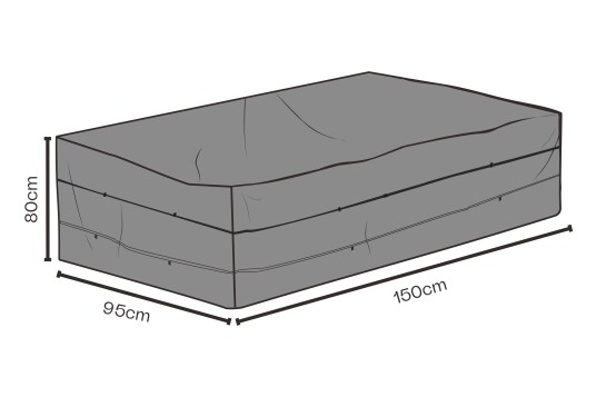 Brafab Møbeltrekk (pustende) Til matgruppe 150 x 95 x 80 cm Svart Brafab Møbeltrekk (pustende) Til matgruppe 150 x 95 x 80 cm Svart