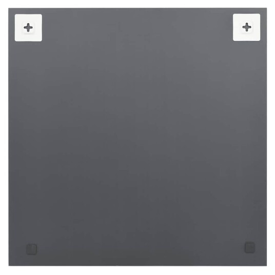 vidaXL Veggspeil med LED-lys firkantet glass
