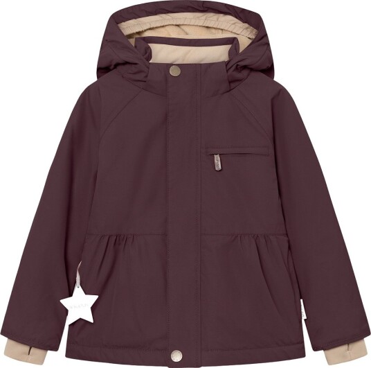 MINI A TURE Matbriddine Winter Jacket. Grs FUDGE AUBERGINE 128