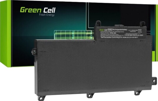 Green Cell Batteri Til Bærbar Pc Tilsvarer: Hp Ci03xl Litiumpolymer 6-Cellers 3400 Mah Svart HP184