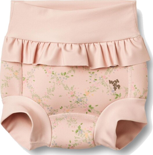 Wheat Neoprene Swim Pants Rita Powder Checked Flowers (XS : 0 3 mnd)