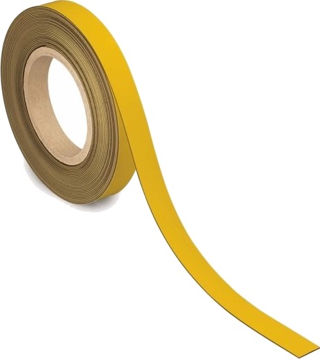 Maul Magnetbånd 20 Mm X 10 M Tykkelse: 1 Mm Gul Merketape Ikke Permanent Markør   1 Stk 6524315