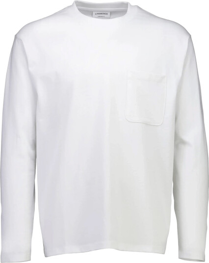 Lindbergh O Neck Tee Oversized Cropped L/S White M