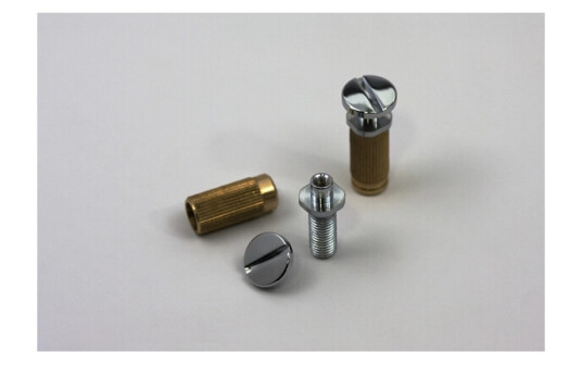 Tonepros Msprs C - Metric Brass Locking Studs P-Style - Chrome