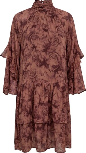 MOS MOSH Mmroya Ruffle Rose Dress   FLOWER PRINT   XS